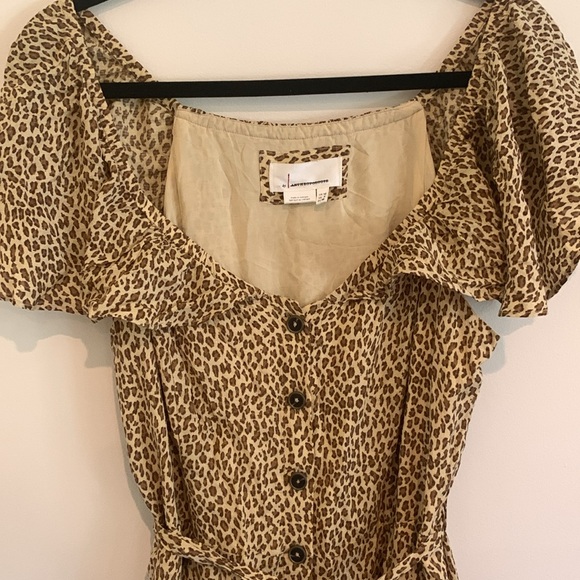 Anthropologie leopard print dress sz 8 - Picture 7 of 13